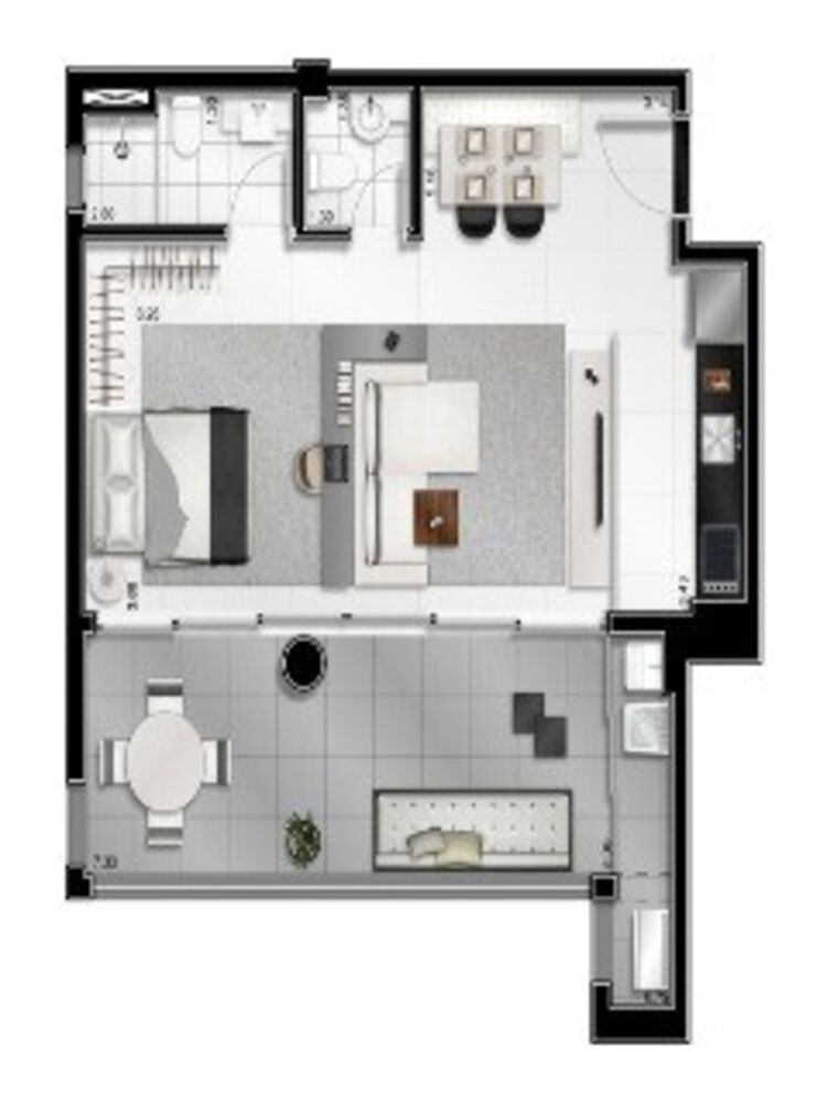 Apartamento, 1 quarto, 67 m² - Foto 15