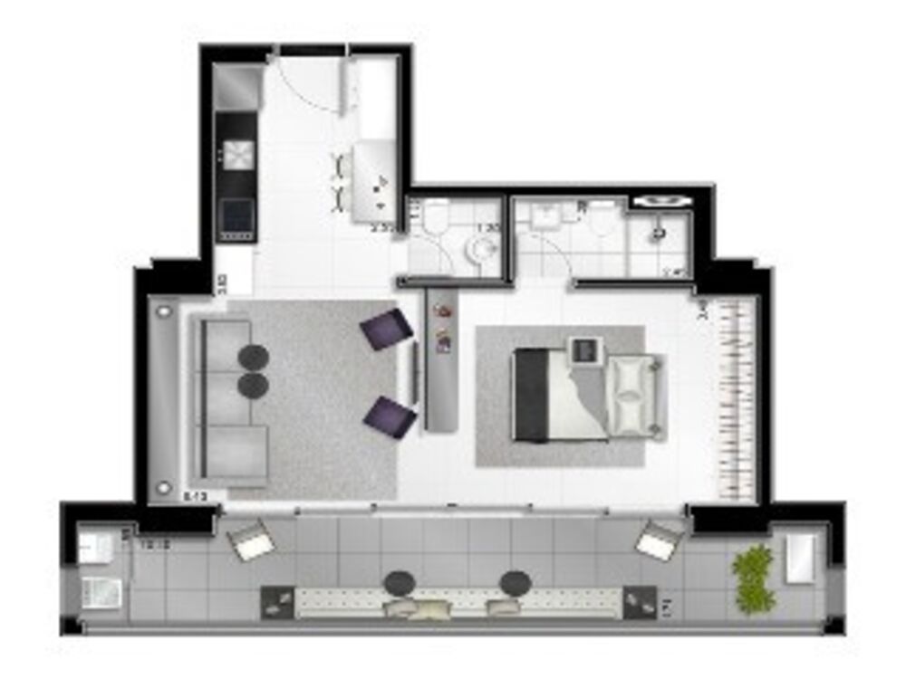 Apartamento, 1 quarto, 67 m² - Foto 6