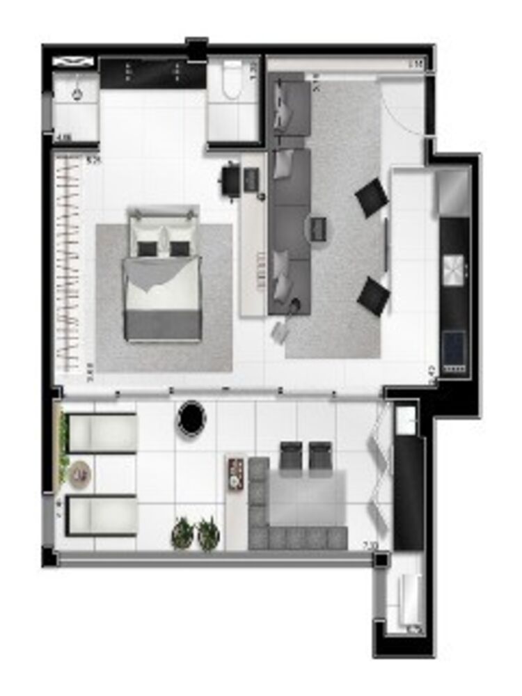 Apartamento, 1 quarto, 67 m² - Foto 13