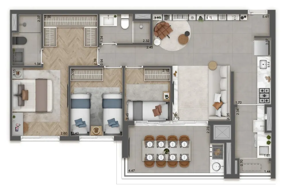 Apartamento, 3 quartos, 85 m² - Foto 6