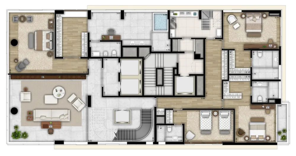 Apartamento, 4 quartos, 358 m² - Foto 4