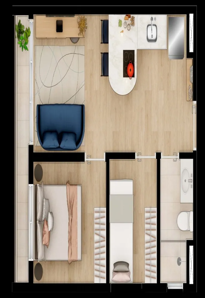 Apartamento, 1 quarto, 31 m² - Foto 8