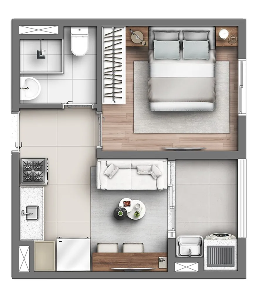 Apartamento, 3 quartos, 49 m² - Foto 1