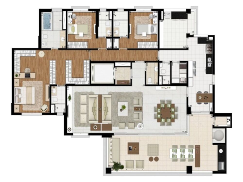 Apartamento, 3 quartos, 250 m² - Foto 13