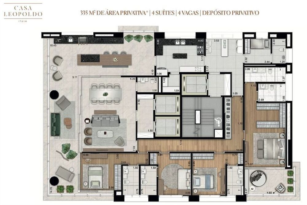 Apartamento, 4 quartos, 335 m² - Foto 10