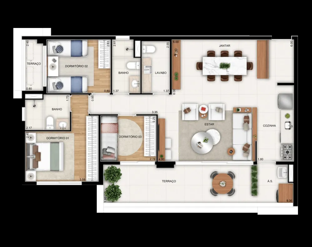 Apartamento, 2 quartos, 81 m² - Foto 8