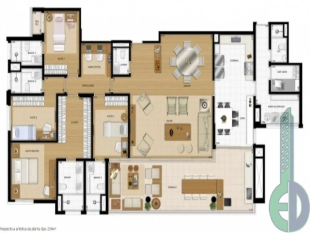 Apartamento, 4 quartos, 234 m² - Foto 13