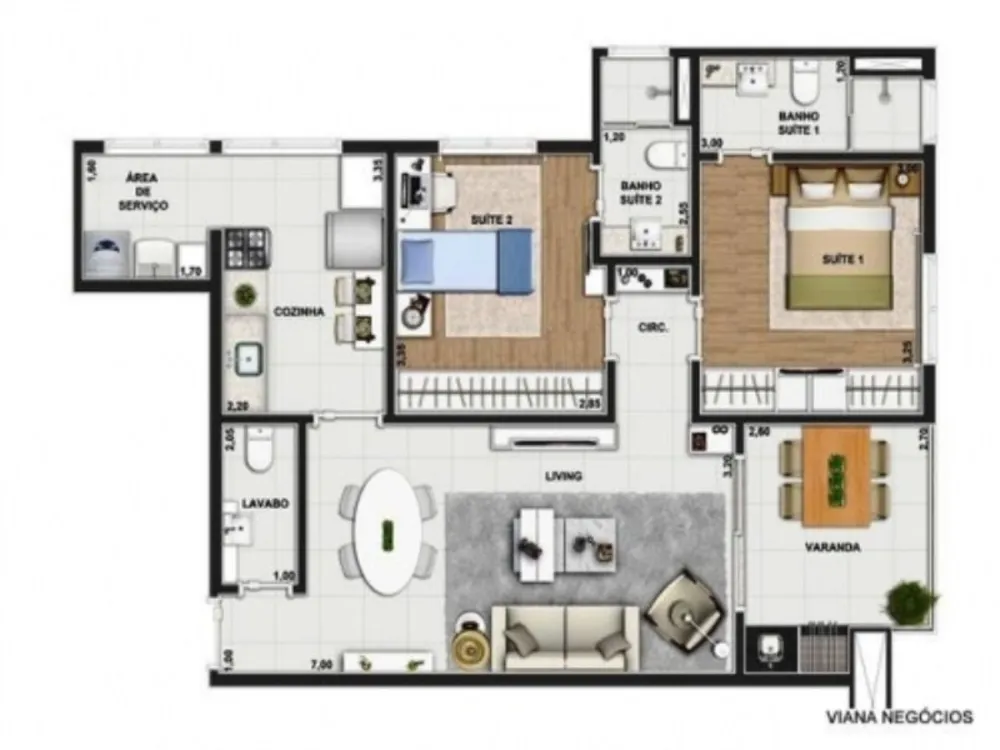 Apartamento, 2 quartos, 78 m² - Foto 4