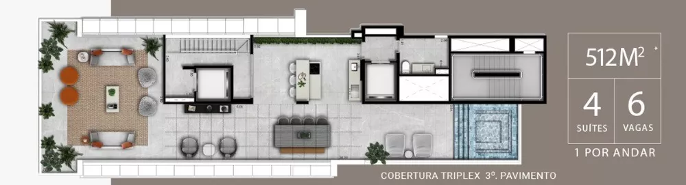 Apartamento à venda com 4 quartos, 246m² - Foto 3