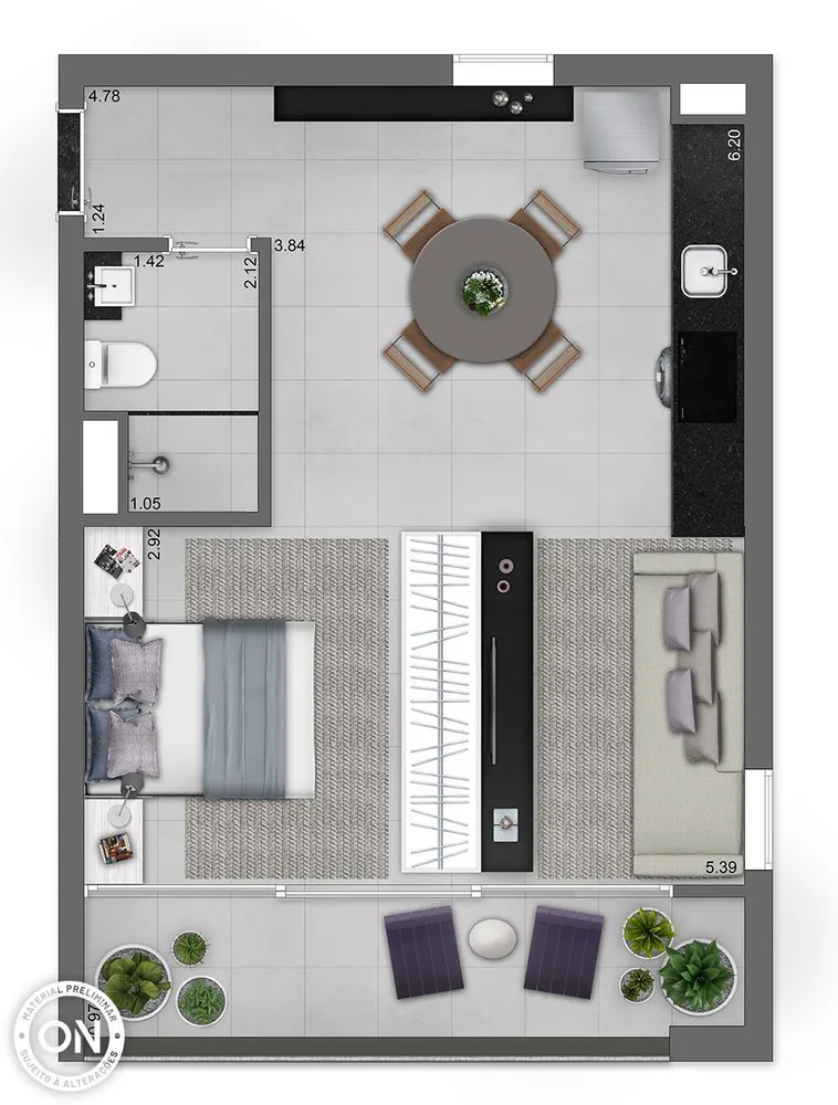 Apartamento, 1 quarto, 21 m² - Foto 5