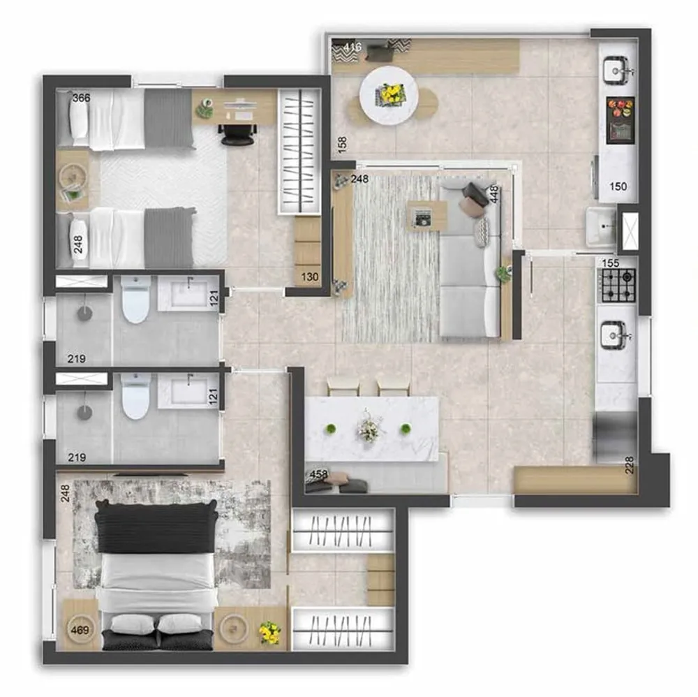 Apartamento, 3 quartos, 94 m² - Foto 5