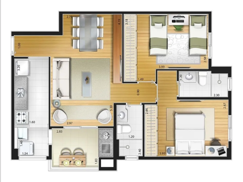 Apartamento, 2 quartos, 64 m² - Foto 20