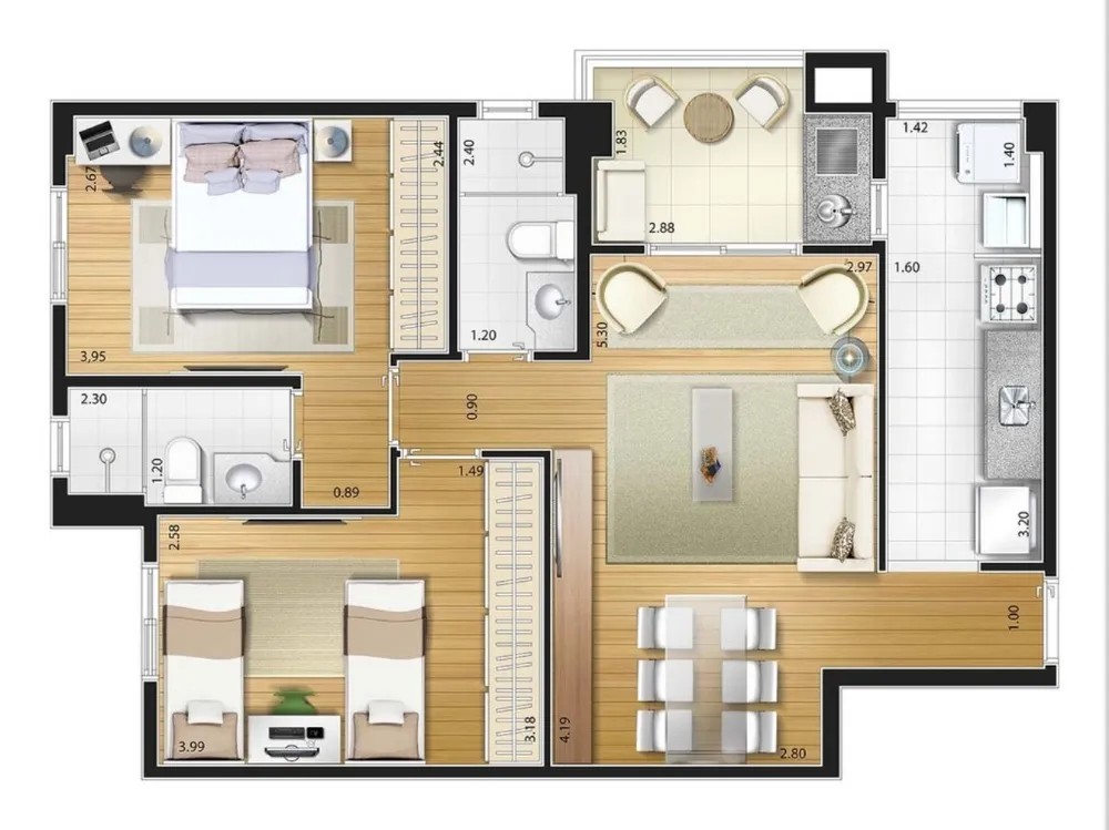 Apartamento, 2 quartos, 64 m² - Foto 19