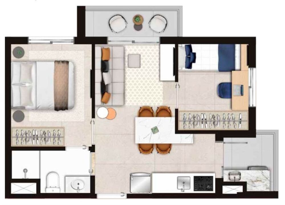 Apartamento à venda com 1 quarto, 25m² - Foto 4