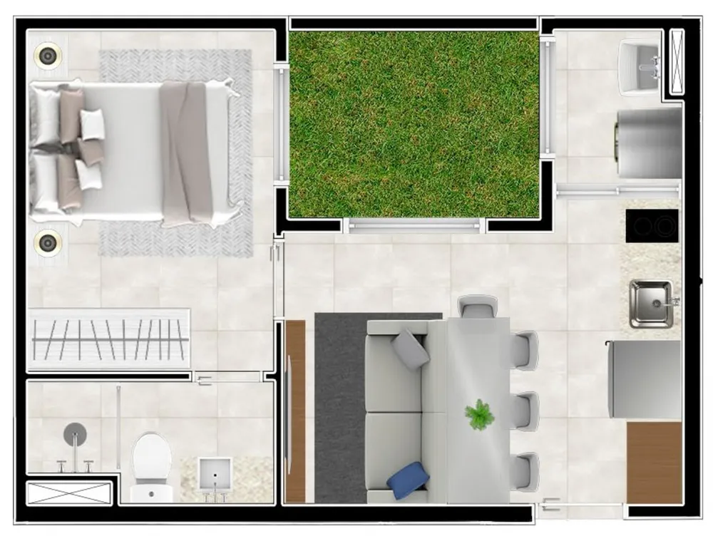 Apartamento, 1 quarto, 25 m² - Foto 7