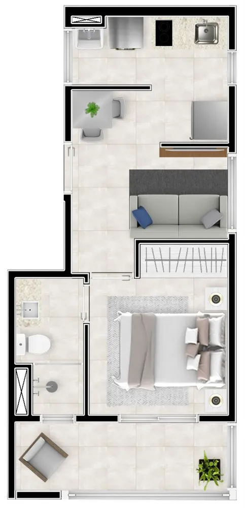 Apartamento, 1 quarto, 25 m² - Foto 15