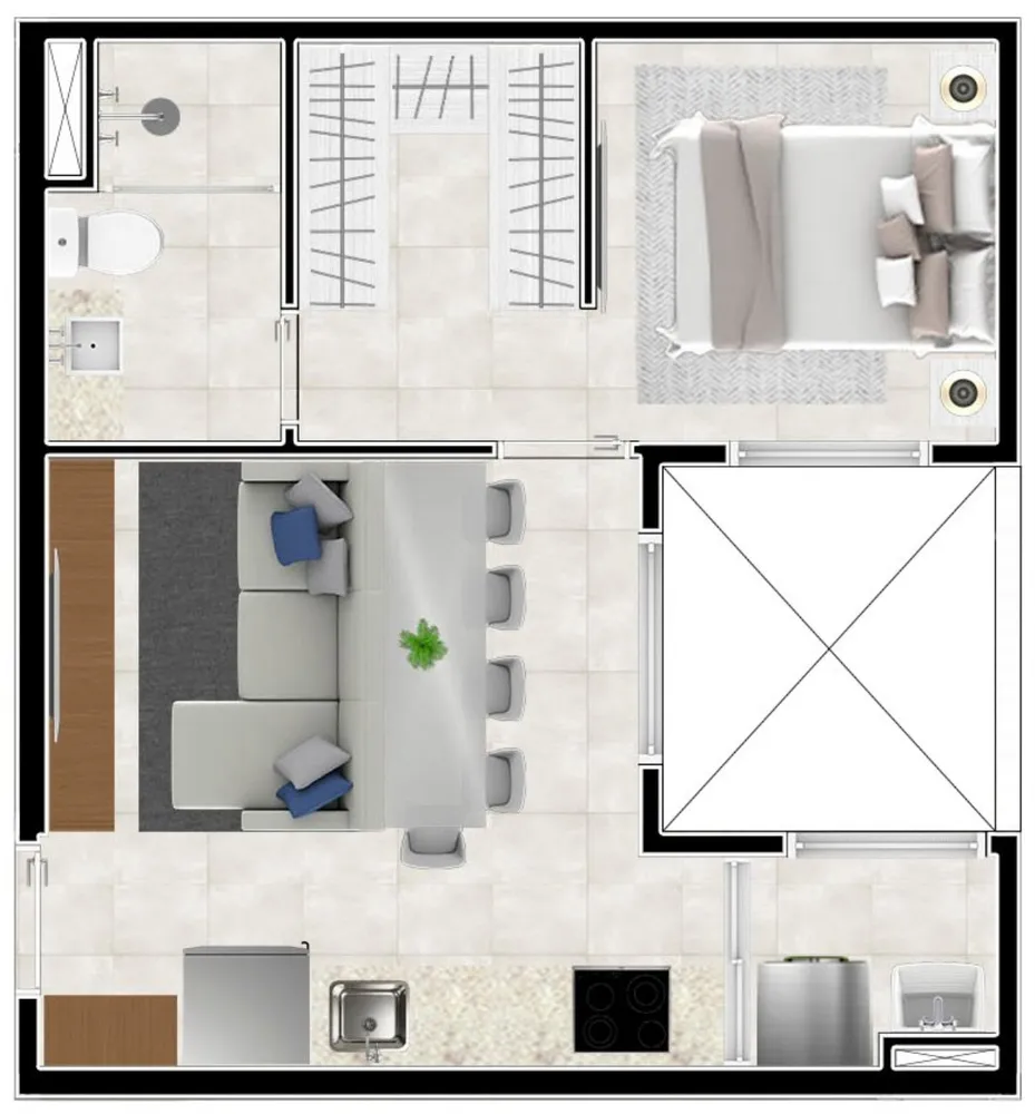 Apartamento, 1 quarto, 25 m² - Foto 10