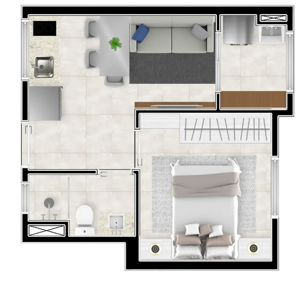 Apartamento, 1 quarto, 25 m² - Foto 16