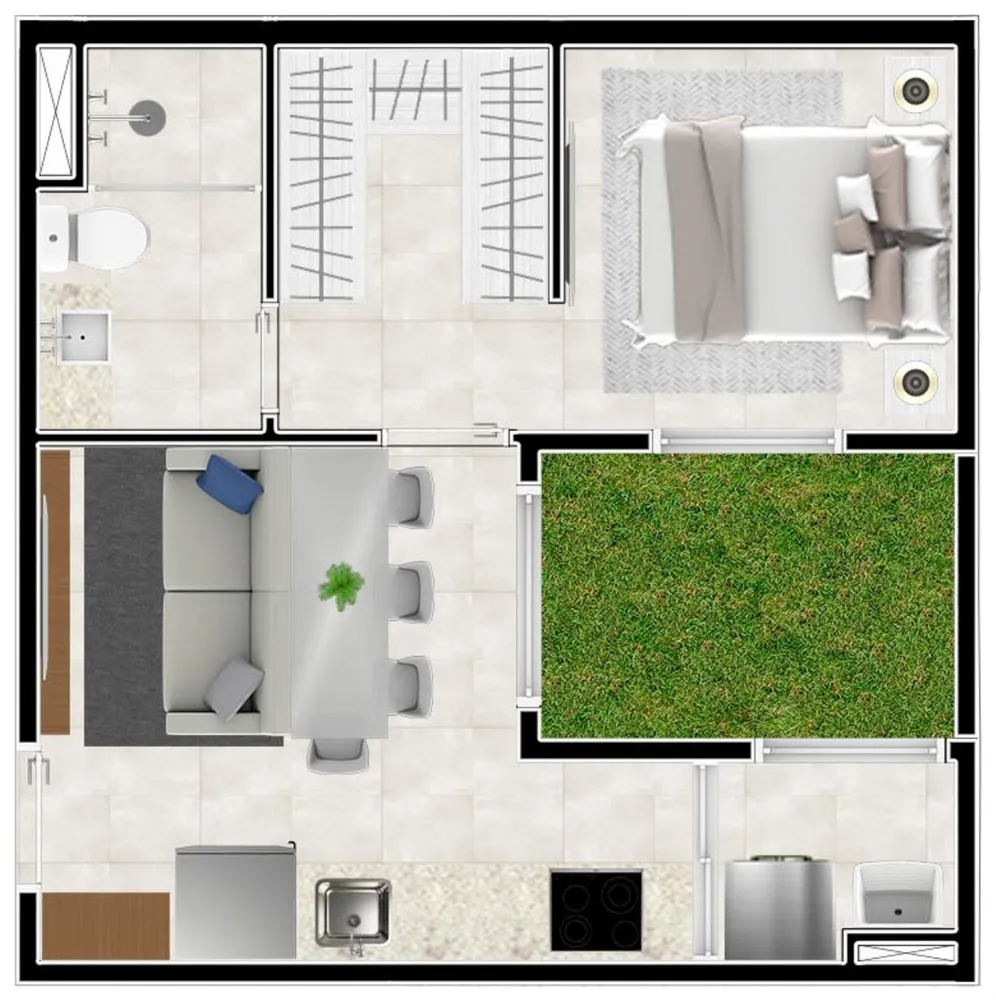 Apartamento, 1 quarto, 25 m² - Foto 6