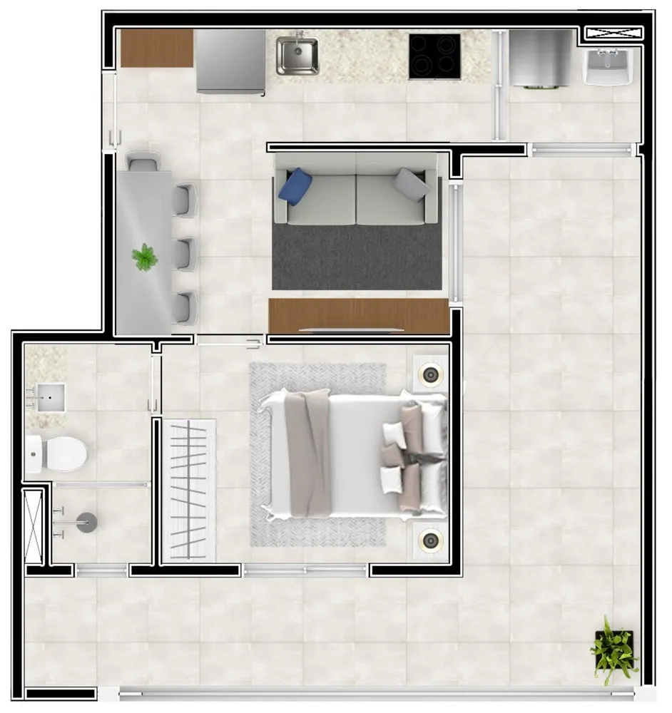 Apartamento, 1 quarto, 25 m² - Foto 8