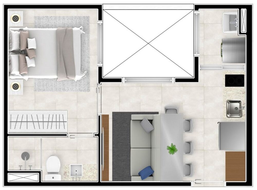 Apartamento, 1 quarto, 25 m² - Foto 3