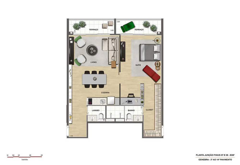 Apartamento, 1 quarto, 42 m² - Foto 7