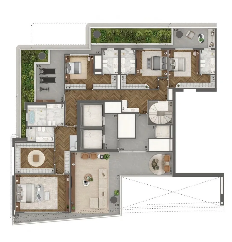 Apartamento, 4 quartos, 789 m² - Foto 6