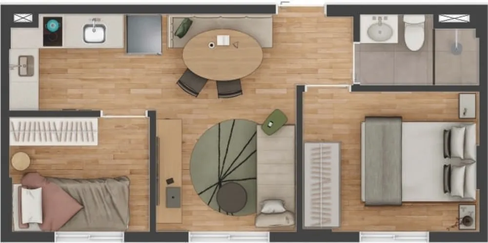 Apartamento, 2 quartos, 33 m² - Foto 4