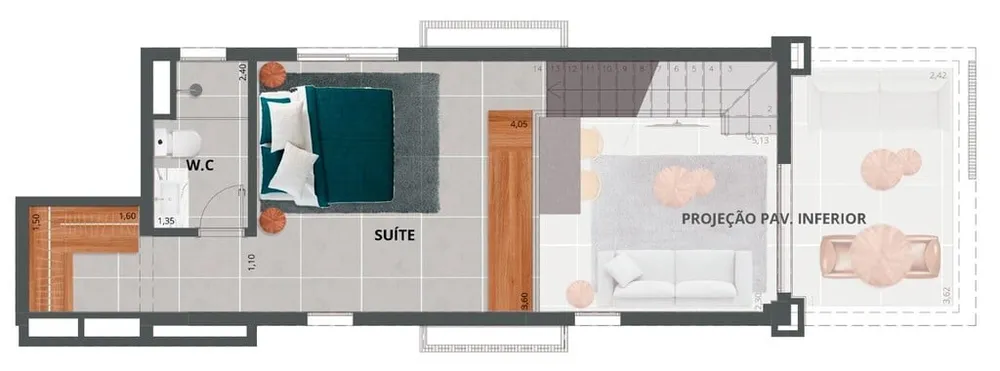 Apartamento, 1 quarto, 48 m² - Foto 6