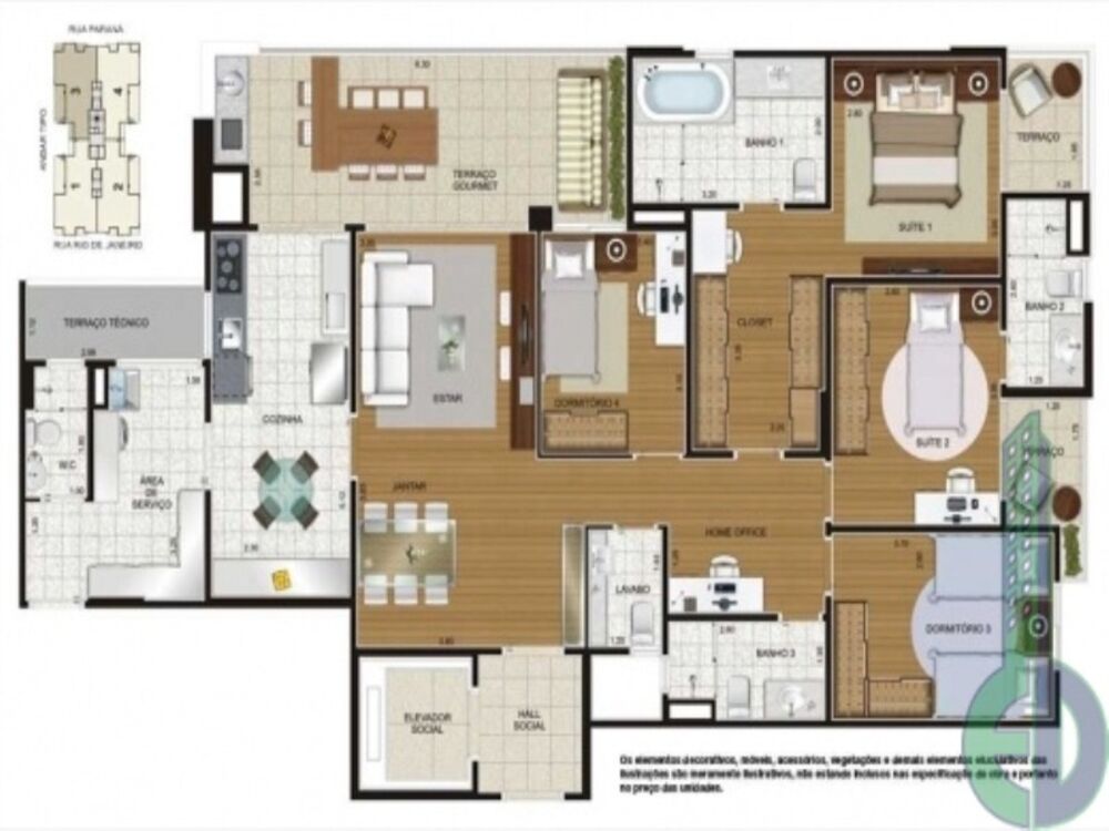 Apartamento, 3 quartos, 148 m² - Foto 7