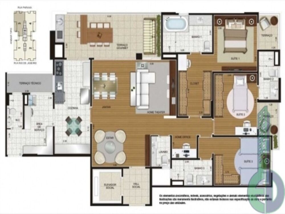 Apartamento, 3 quartos, 148 m² - Foto 8