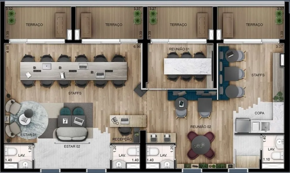 Sala-Conjunto, 29 m² - Foto 4