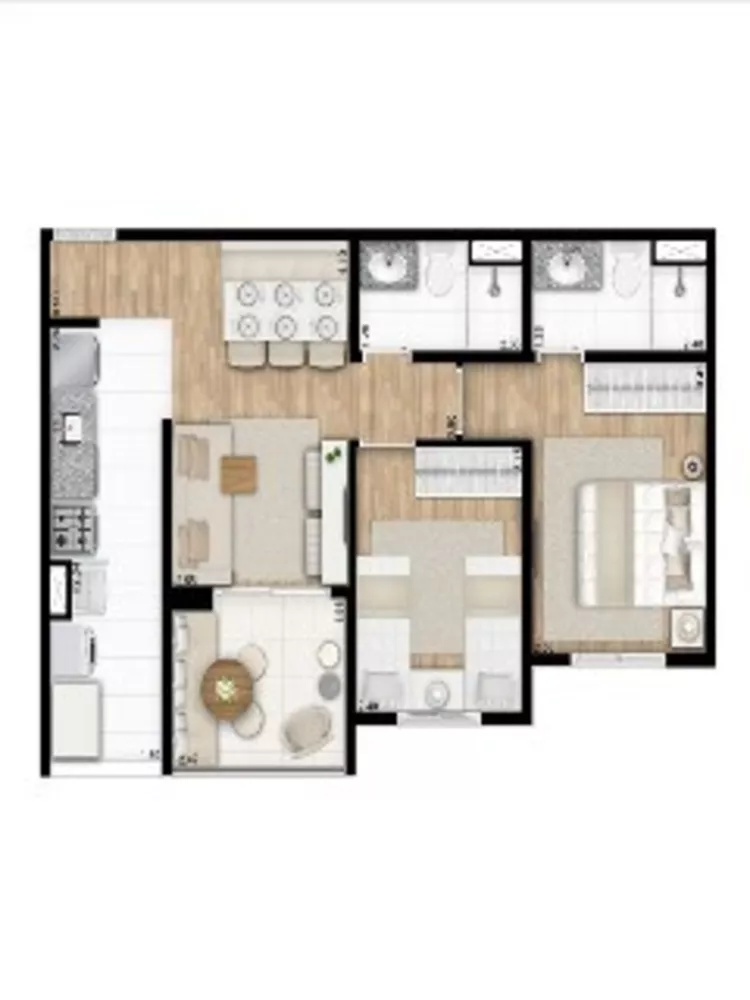 Apartamento à venda com 3 quartos, 70m² - Foto 7