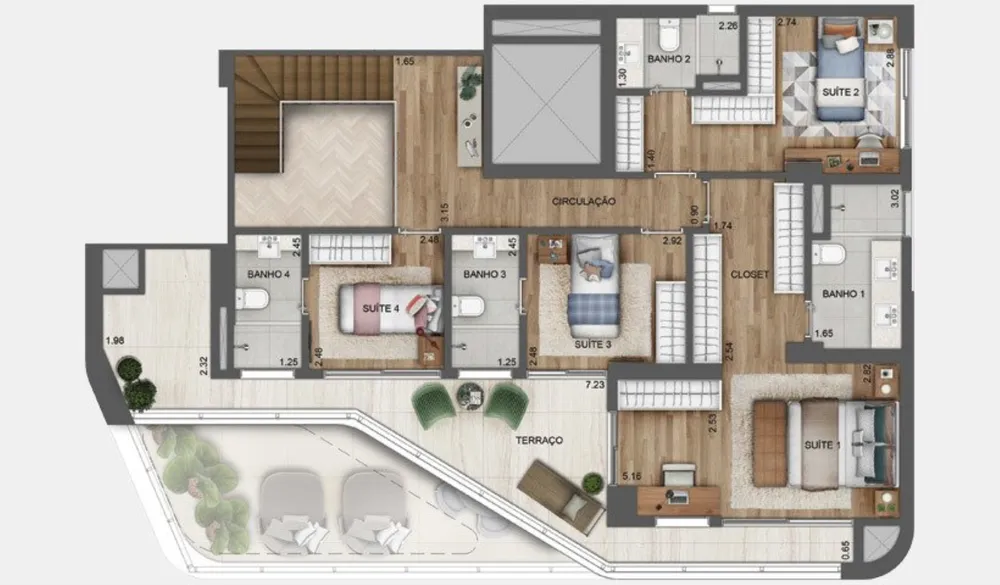 Apartamento, 4 quartos, 196 m² - Foto 8
