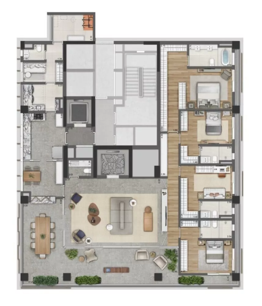Apartamento, 4 quartos, 288 m² - Foto 1
