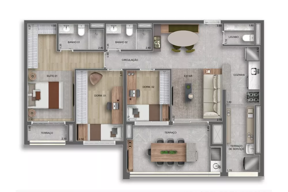 Apartamento, 2 quartos, 80 m² - Foto 23