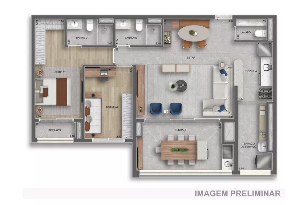 Apartamento, 2 quartos, 80 m² - Foto 24