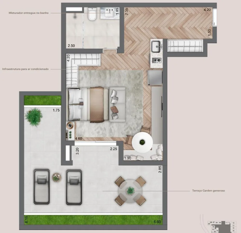 Apartamento, 1 quarto, 38 m² - Foto 6
