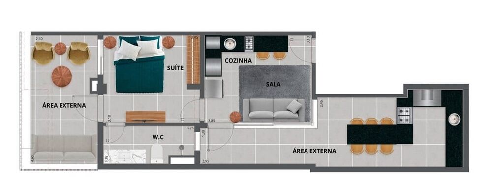 Apartamento à venda com 2 quartos, 124m² - Foto 7