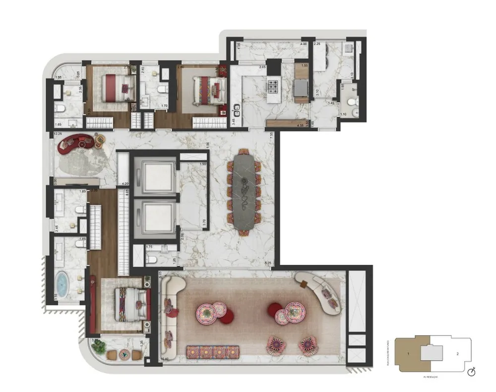 Apartamento, 4 quartos, 246 m² - Foto 8