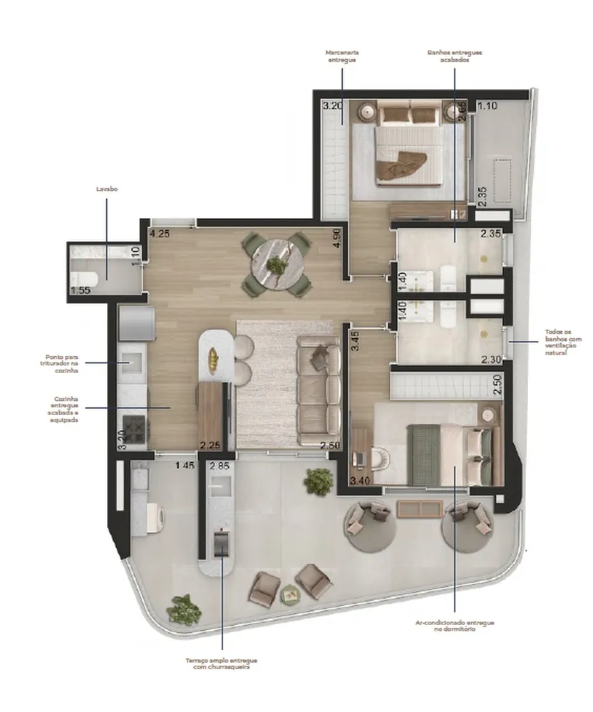 Apartamento, 1 quarto, 55 m² - Foto 8