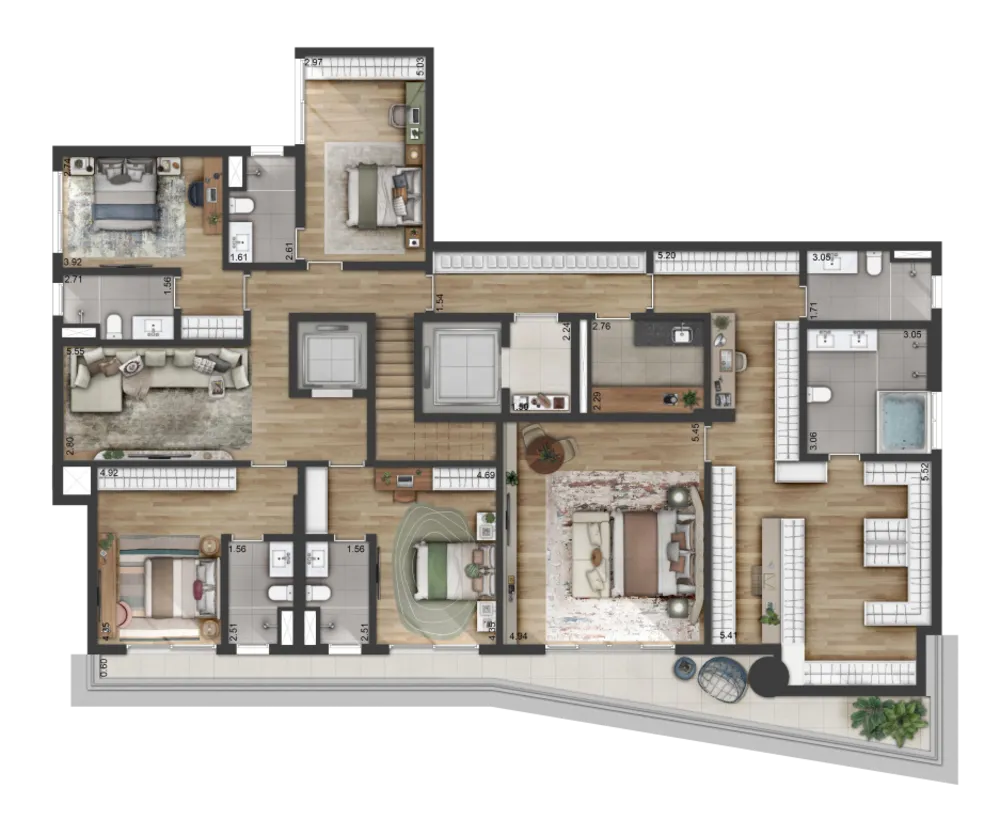 Apartamento, 3 quartos, 315 m² - Foto 8