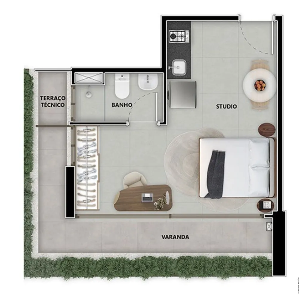 Apartamento, 1 quarto, 37 m² - Foto 6