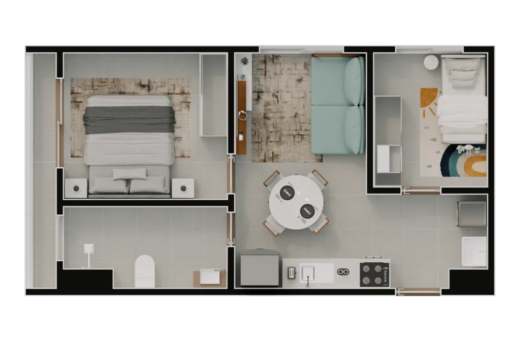 Apartamento, 2 quartos, 32 m² - Foto 1