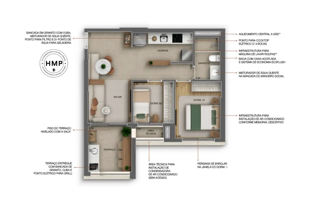 Apartamento, 2 quartos, 75 m² - Foto 6
