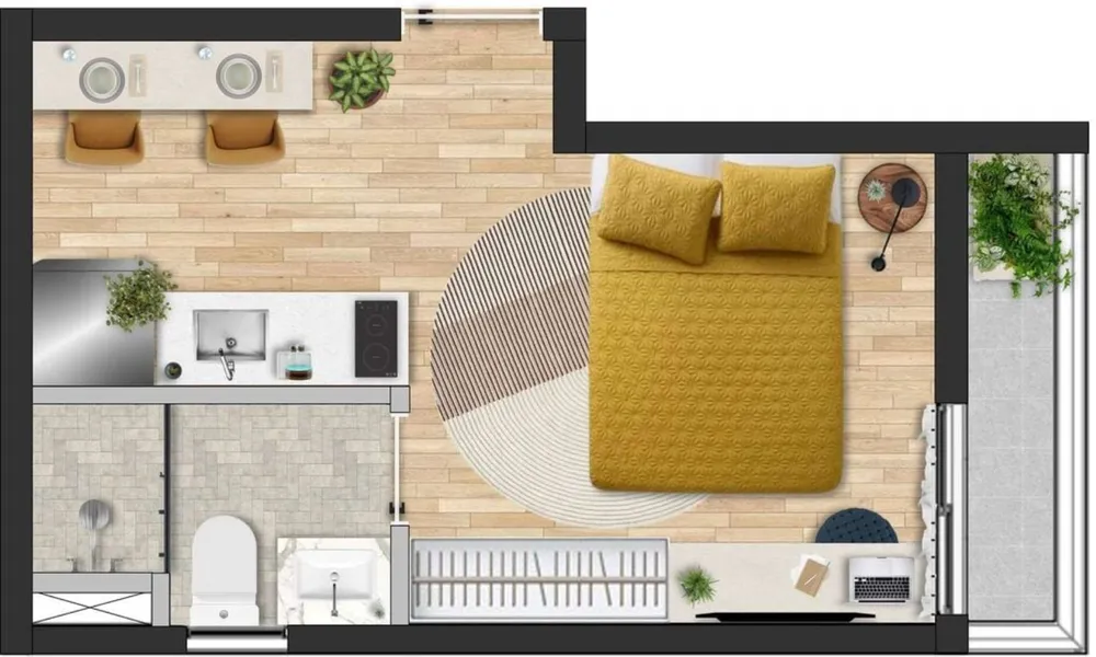 Apartamento, 1 quarto, 25 m² - Foto 17