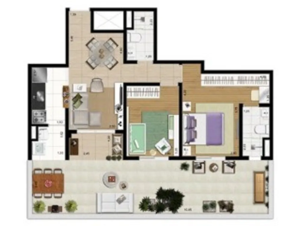 Apartamento, 2 quartos, 56 m² - Foto 8