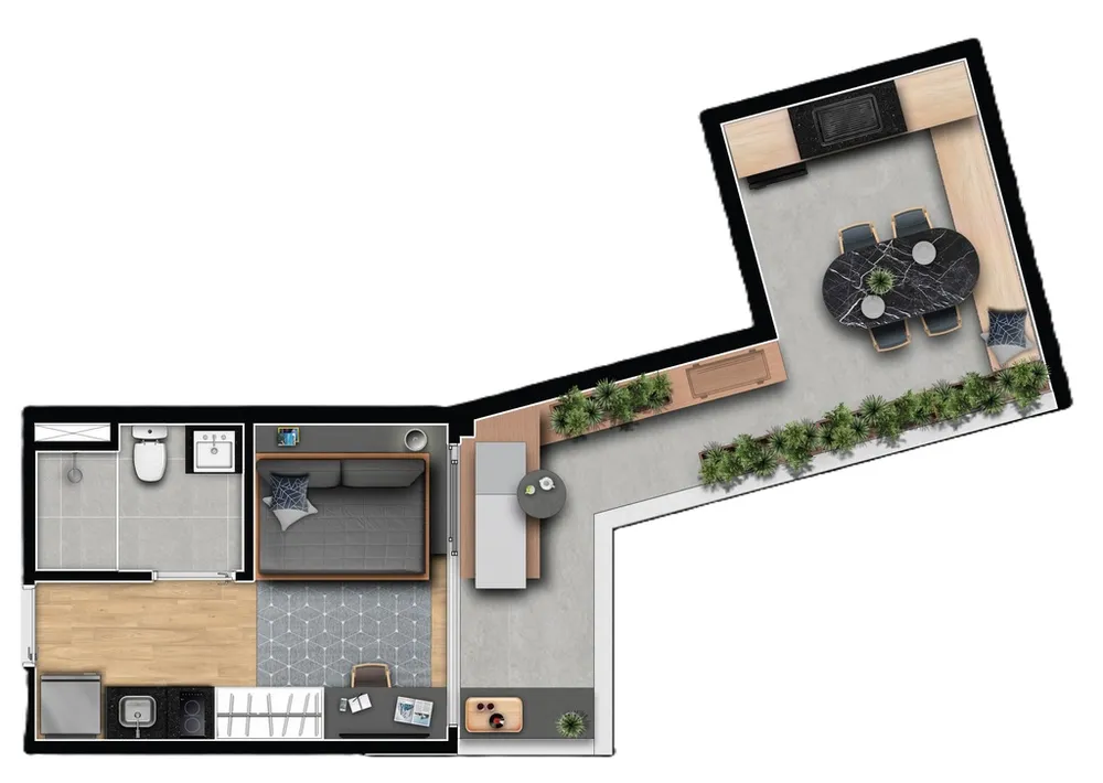 Apartamento, 1 quarto, 39 m² - Foto 8
