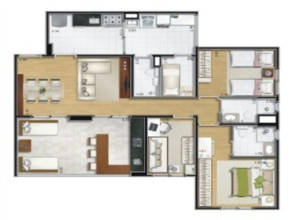 Apartamento, 3 quartos, 95 m² - Foto 8