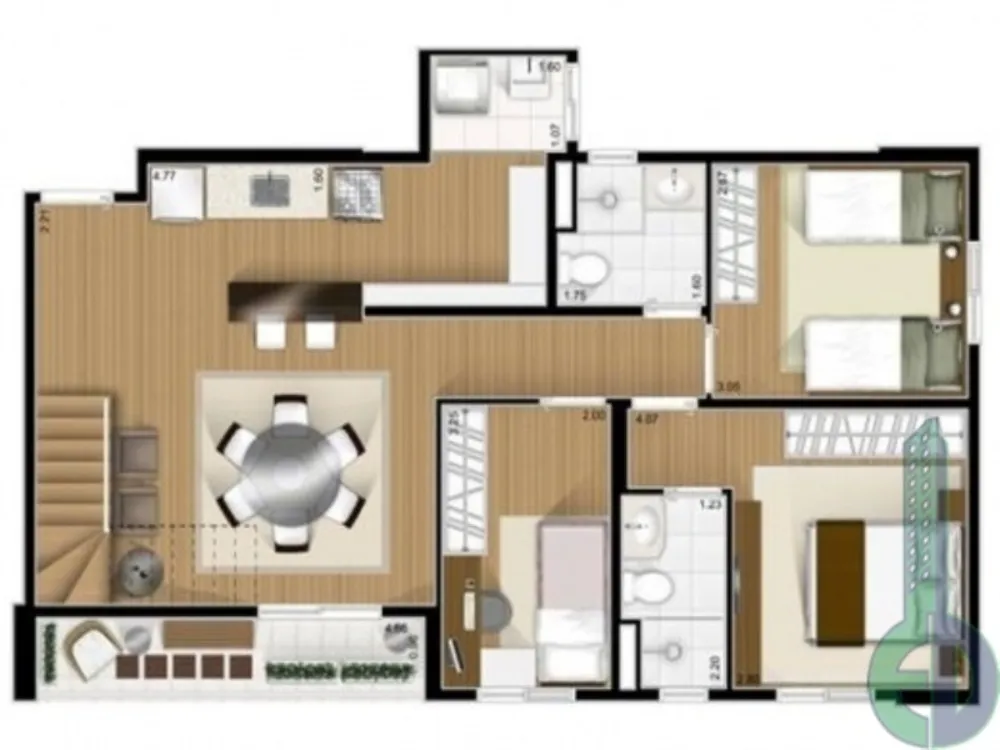 Apartamento, 3 quartos, 242 m² - Foto 7